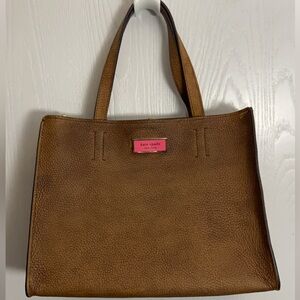 Kate Spade Sam in Light Fawn Leather Medium Satchel (PU2)